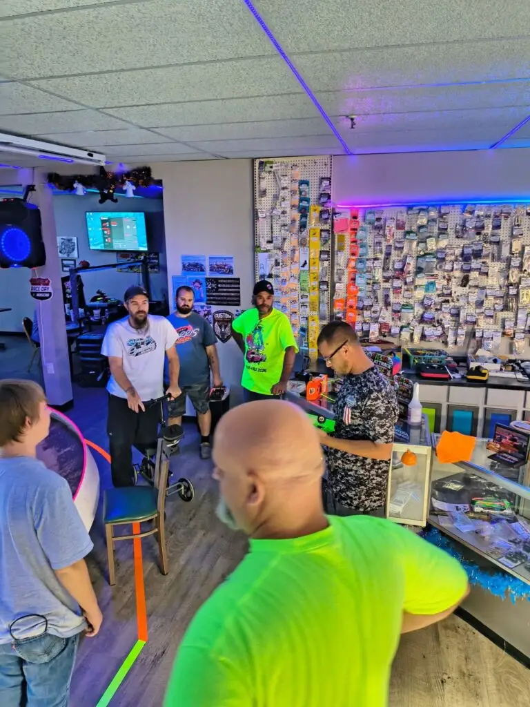 Racers gathered at Lanes Raceway