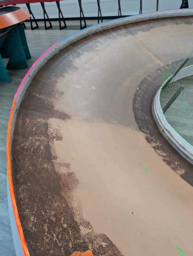 The 1RC dirt oval at Lanes Raceway