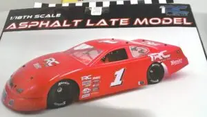 1RC Asphalt Late Model 1/18 Scale Black